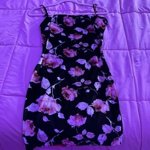 Floral Backless Dress